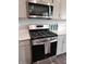 Well-equipped kitchen features stainless steel appliances and sleek white countertops at 7808 Grande Oaks Dr, Plainfield, IN 46168