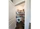 Well-stocked pantry with ample shelving, offering plenty of storage for food and kitchen essentials at 7808 Grande Oaks Dr, Plainfield, IN 46168