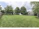 Large backyard with shed and privacy fence, perfect for and pets at 7914 Willow Wind Cir, Indianapolis, IN 46239
