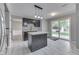 Updated kitchen boasting stainless appliances, granite counters, and a center island at 7914 Willow Wind Cir, Indianapolis, IN 46239