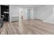 Open basement layout with sleek floors, offering flexibility for customization and additional living space at 9046 Sparta Dr, Fishers, IN 46038