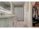 Modern bathroom with double vanity and tub-shower at 9170 Andiron Way, Indianapolis, IN 46250