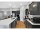 Spacious kitchen showcases a large island with a sink, modern appliances, and ample countertop space at 9858 Bryce Blvd, Pendleton, IN 46064