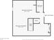 This is a floor plan of the basement, including dimensions for finished spaces and bathroom at 1377 Sedona Dr, Carmel, IN 46032