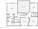 Second floor plan showcasing four bedrooms, two bathrooms, and a laundry room at 1414 W Springhurst Blvd, Greenfield, IN 46140