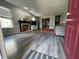 A view of the home's living room from the entry, complete with a fireplace at 1503 Quinlan Ct, Indianapolis, IN 46217