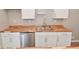Updated kitchen features stainless steel appliances and beautiful butcher block countertops at 1504 Manhattan Ave, Indianapolis, IN 46241