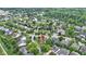 An aerial view highlights the desirable location of a home within a community with proximity to amenities and green spaces at 15098 Newburyport Dr, Fortville, IN 46040
