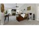 Spacious living room featuring a fireplace, comfortable seating, and stylish decor for a welcoming atmosphere at 15098 Newburyport Dr, Fortville, IN 46040