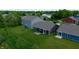 Aerial view of backyard featuring a patio with furniture, enhancing the outdoor living space with great curb appeal at 1980 Bridlewood Dr, Franklin, IN 46131
