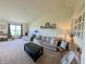 Bright and airy living room featuring vaulted ceilings, neutral decor, and ample space for relaxation and entertainment at 1980 Bridlewood Dr, Franklin, IN 46131