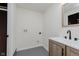Practical laundry room with modern fixtures and ample space for laundry appliances at 20797 Roberts Dr, Sheridan, IN 46069