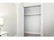 Open closet showcasing ample storage space in a brightly lit room at 317 Heritage Ct, Fishers, IN 46038