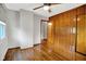 A bedroom with hardwood floors and a window at 3322 N Riley N Ave, Indianapolis, IN 46218