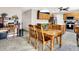 Dining Area features tile floor, wood table, and chairs at 5063 Haywood Ln, Plainfield, IN 46168