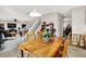 The dining area shows the table, chairs, and connection to the living room at 5063 Haywood Ln, Plainfield, IN 46168