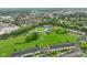 Aerial view highlighting the well-maintained landscaping and spacious lawns at 526 W Hunters Dr # C, Carmel, IN 46032