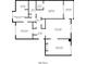 Detailed floorplan with room measurements totaling 1267 square feet at 526 W Hunters Dr # C, Carmel, IN 46032