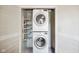 Convenient laundry closet with stacked washer and dryer at 526 W Hunters Dr # C, Carmel, IN 46032