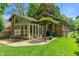 Backyard with patio and green lawn at 5424 Broadway St, Indianapolis, IN 46220