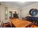 Hardwood floored dining room featuring classic décor at 5424 Broadway St, Indianapolis, IN 46220