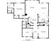 Detailed floor plan of the main level featuring a kitchen, office, dining, living, and primary bedroom at 5997 Hollythorn Pl, Carmel, IN 46033