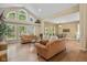 Spacious living room with hardwood floors, a fireplace, and many windows with outdoor views at 5997 Hollythorn Pl, Carmel, IN 46033