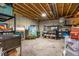 Spacious unfinished basement providing ample room for storage, hobbies, or a workshop at 6532 Amherst Way, Zionsville, IN 46077