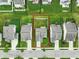 An aerial view shows the layout of the homes and neighborhood in this quiet community at 6670 Shooting Star Dr, Whitestown, IN 46075