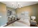 Comfortable bedroom featuring ample storage, soft lighting, and a well-coordinated design at 6670 Shooting Star Dr, Whitestown, IN 46075