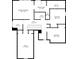 Floor plan showcasing the layout of the second floor of the house at 6670 Shooting Star Dr, Whitestown, IN 46075