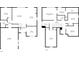 Floor plans showcasing layouts of the first and second floors of the house at 6670 Shooting Star Dr, Whitestown, IN 46075