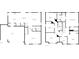 Detailed floor plan showcasing the layout of the first and second floors at 6933 Sonora Blvd, Clermont, IN 46234