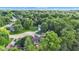 Expansive aerial view of a neighborhood surrounded by mature trees, highlighting the property's location at 8140 Bold Forbes Ct, Indianapolis, IN 46217