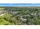 Aerial image highlighting the lush green canopy of a mature residential area at 8140 Bold Forbes Ct, Indianapolis, IN 46217