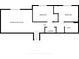 Schematic of the basement showing the recreation room, laundry and two bedrooms at 8140 Bold Forbes Ct, Indianapolis, IN 46217