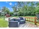 Deck with outdoor seating, perfect for relaxing or entertaining at 8140 Bold Forbes Ct, Indianapolis, IN 46217
