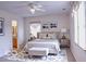 Serene bedroom featuring a queen-sized bed, soft carpeting, and ensuite bathroom at 8905 Maze Rd, Indianapolis, IN 46259