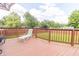 Spacious deck features lounge chair and backyard views, perfect for relaxing at 8925 Sunburst Cir, Indianapolis, IN 46227