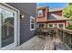Cozy wooden deck with outdoor furniture, perfect for relaxing and enjoying the view at 1105 Windsor St, Indianapolis, IN 46201