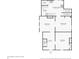 Layout of the first floor featuring kitchen, living room, dining room and bedroom at 1129 Trowbridge St, Indianapolis, IN 46203
