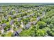 Aerial view of charming neighborhood with tree-lined streets and well-maintained homes at 15075 Windsor Ln, Noblesville, IN 46060