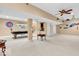 Finished basement featuring a pool table, sports-themed decor, and open space for entertainment and recreation at 15075 Windsor Ln, Noblesville, IN 46060