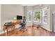 Bright office space with three windows, desk, and ample natural light at 15075 Windsor Ln, Noblesville, IN 46060