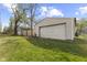 Two garages sit in a grassy yard with some trees at 1739 N Alton Ave, Indianapolis, IN 46222