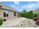 Brick house exterior with a covered patio and stone accents at 182 Southwind Ln, Greenwood, IN 46142