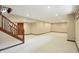 Spacious basement featuring carpeted floors and recessed lighting, ideal for a recreation or entertainment area at 182 Southwind Ln, Greenwood, IN 46142