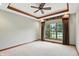 Bedroom with carpet floors, large window and a ceiling fan at 182 Southwind Ln, Greenwood, IN 46142