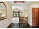 The house entryway has a marble floor and an open view of the staircase and living room at 182 Southwind Ln, Greenwood, IN 46142
