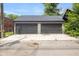 Two car detached garage with modern door and plenty of parking space at 1905 N Alabama St, Indianapolis, IN 46202